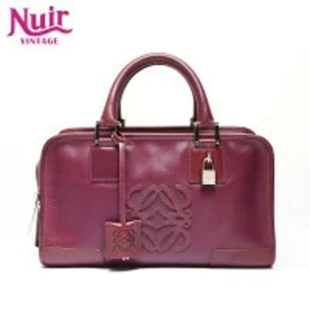 Loewe Amazona Anagram Handbag Purple